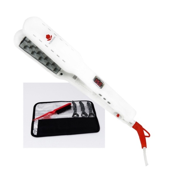 Voloom Classic 1.5 Inch Professional Volumizing Ceramic Hair Iron - White - Picture 4 of 6